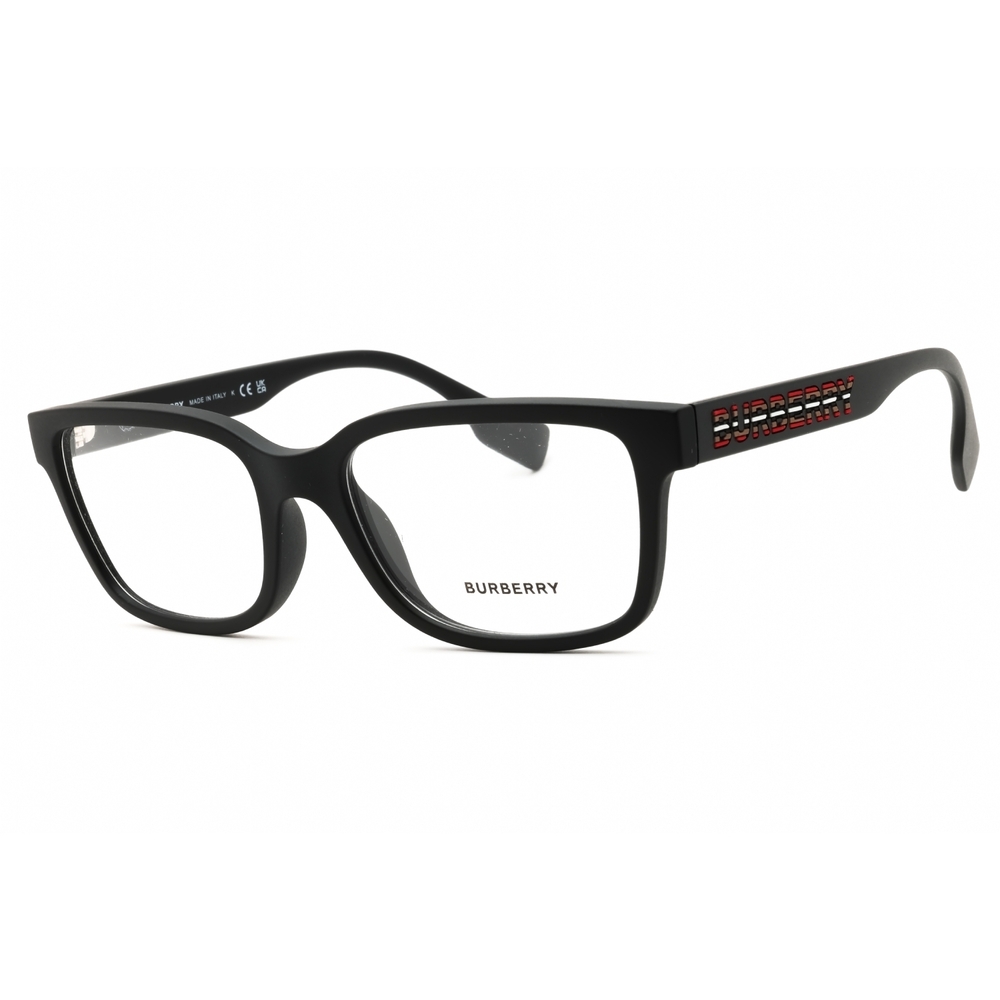 NWT Burberry 0BE2379U Matte Black Rectangle 57mm Eyeglasses - Picture 1 of 2